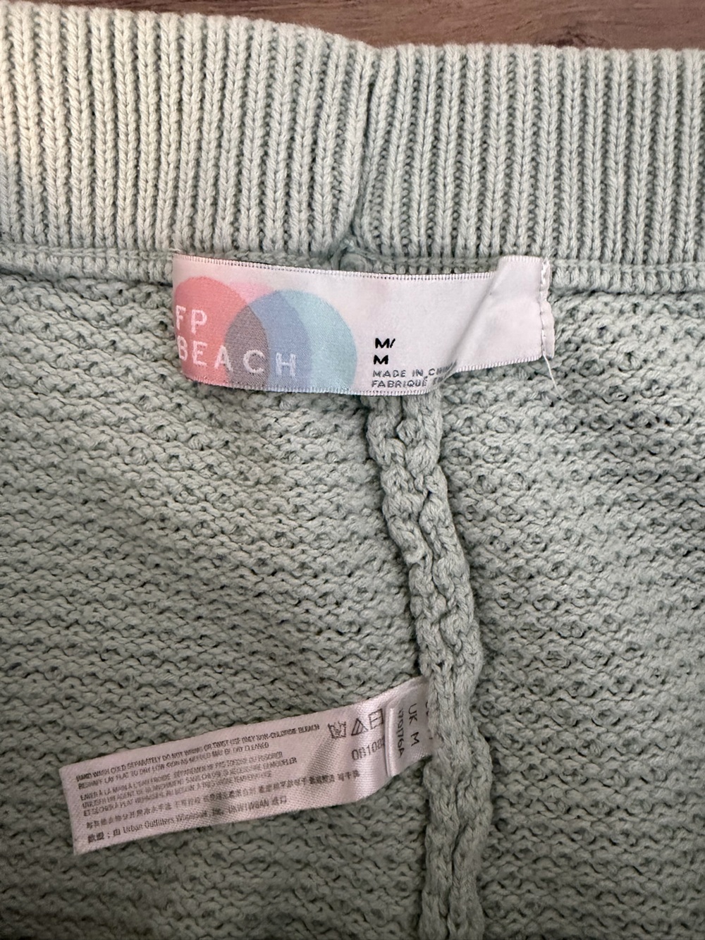 Free People Beach Womens Hailee Sweater Wide Leg Pants Mint Green Size Medium - Picture 4 of 6